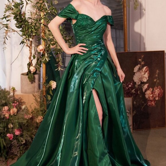 Formal dress ball gown.Off the shoulder prom pageant gala military ball evening - Picture 4 of 5